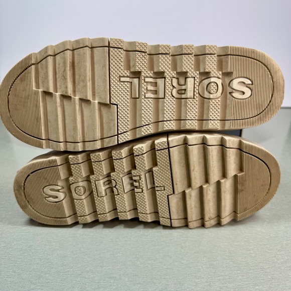 Sorel Waterproof Winter Boots Faux Fur Trim Lace Up Gray NL3926-081 Women's Sz 8 - Picture 4 of 11